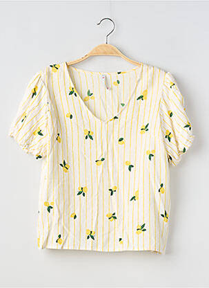 T-shirt coupe droite manches courtes blanc BLANCHEPORTE femme
