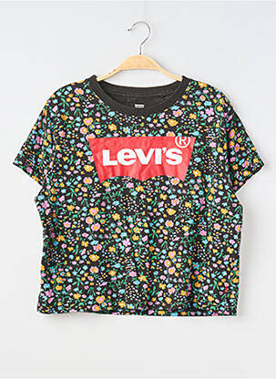T-shirt imprimé fantaisie manches courtes noir LEVI'S femme