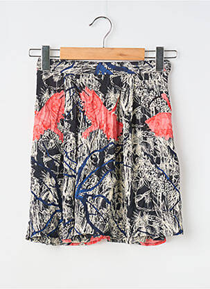Jupe courte coupe droite bleu & OTHER STORIES femme