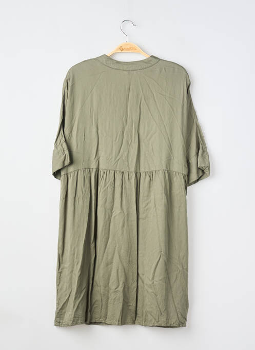 Robe courte manches courtes manches courtes vert BLANCHEPORTE femme