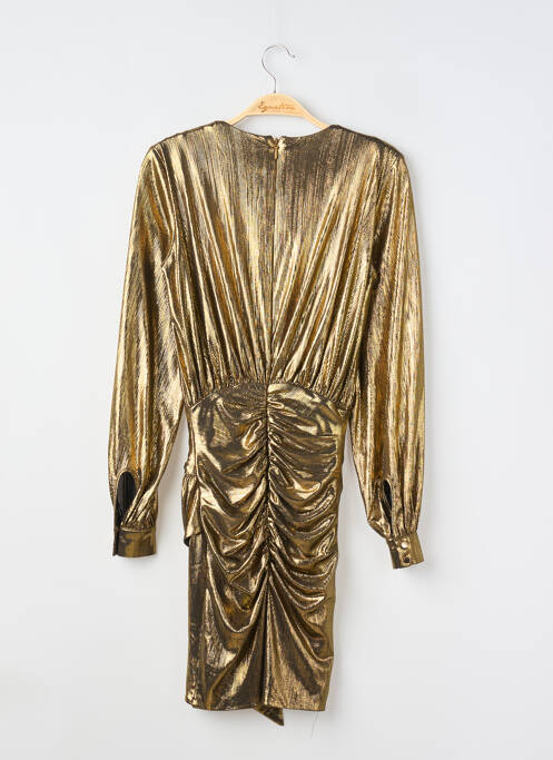 Robe mi-longue manches longues manches longues or HOUSE OF CB LONDON femme