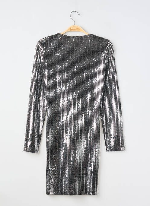 Robe courte manches longues manches longues argent ZARA femme