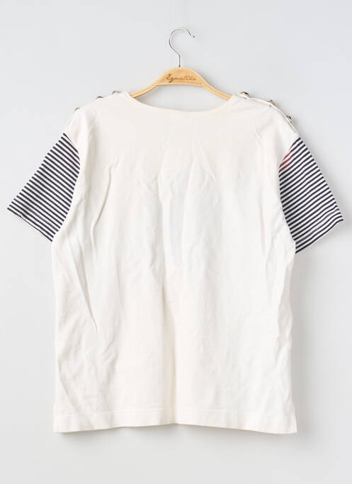 T-shirt coupe droite manches courtes blanc PIERRE CARDIN femme