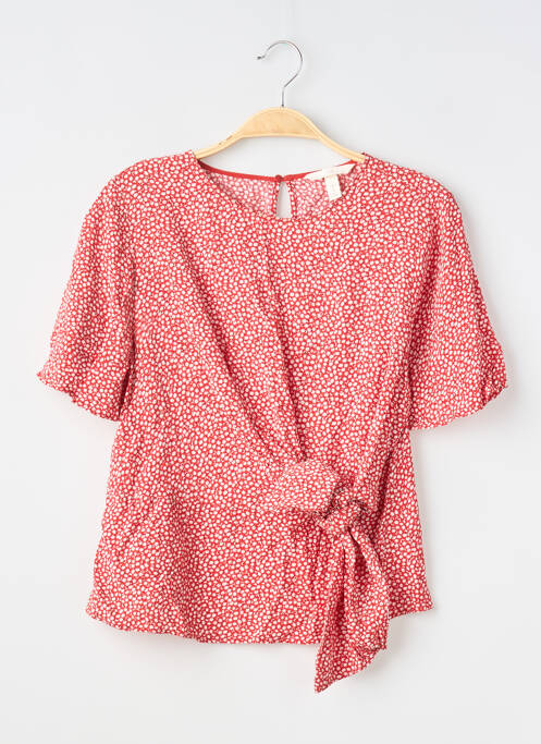 Top manches courtes manches courtes rouge H&M femme