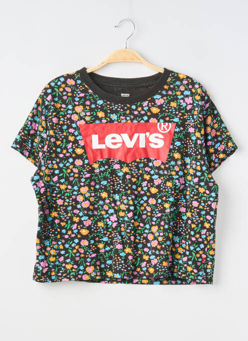 T-shirt imprimé fantaisie manches courtes noir LEVIS femme