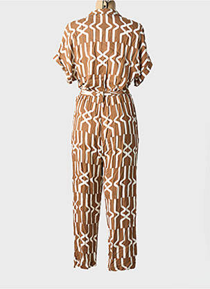 Combi-pantalon manches courtes manches courtes marron PAZ TORRAS femme