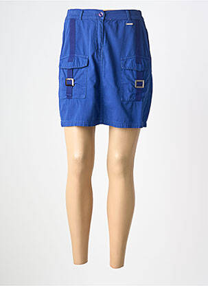 Jupe courte poches bleu AGATHE & LOUISE femme