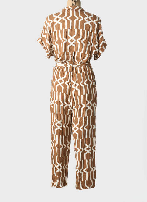 Combi-pantalon manches courtes manches courtes marron PAZ TORRAS femme