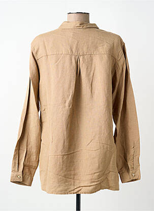 Chemisier coupe cintrée manches longues marron BRANDTEX femme