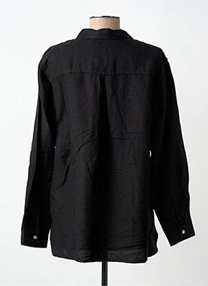 Chemisier coupe cintrée manches longues noir BRANDTEX femme