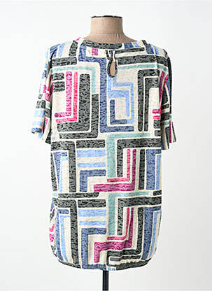 T-shirt stretch manches courtes bleu CECIL femme