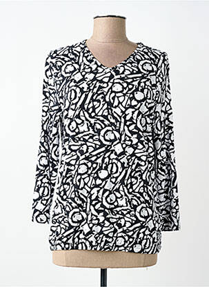 T-shirt imprimé fantaisie manches 3/4 noir JOY OF LIFE femme