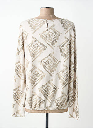 Pull stretch manches longues beige CECIL femme