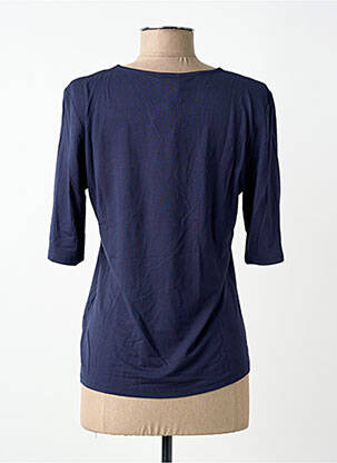 T-shirt manches 3/4 manches 3/4 bleu BARBARA LEBEK femme