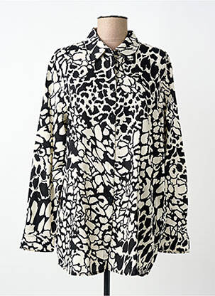 Chemisier coupe droite manches longues noir BARBARA LEBEK femme