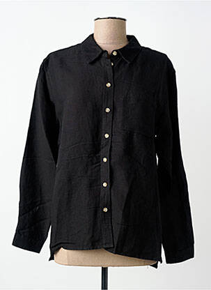 Chemisier coupe cintrée manches longues noir BRANDTEX femme