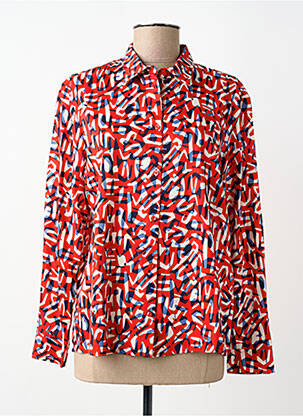 Chemisier coupe cintrée manches longues rouge BARBARA LEBEK femme