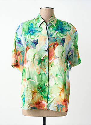 Chemisier manches courtes manches courtes vert VLT'S BY VALENTINA'S femme