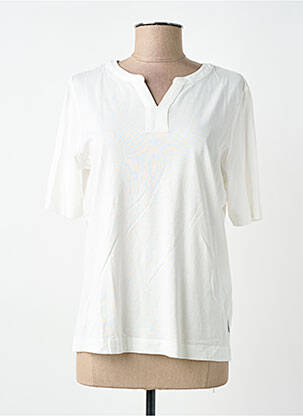 T-shirt coupe droite manches courtes blanc CECIL femme