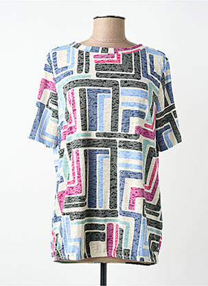 T-shirt stretch manches courtes bleu CECIL femme