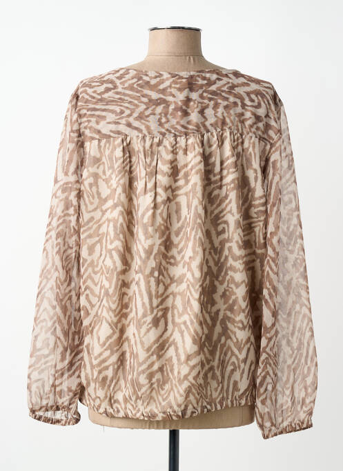 Blouse manches longues manches longues beige STREET ONE femme