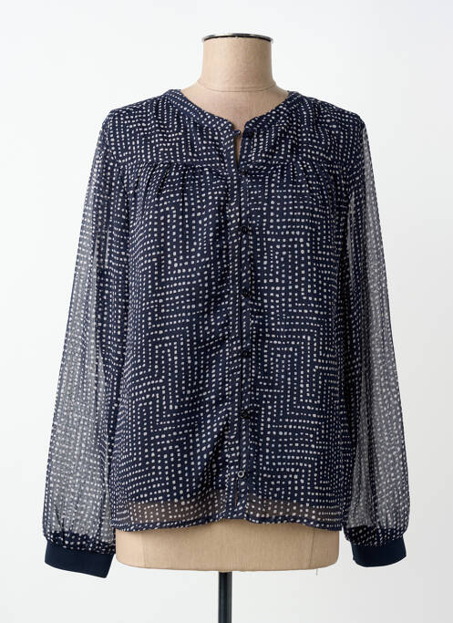 Blouse manches longues manches longues bleu STREET ONE femme