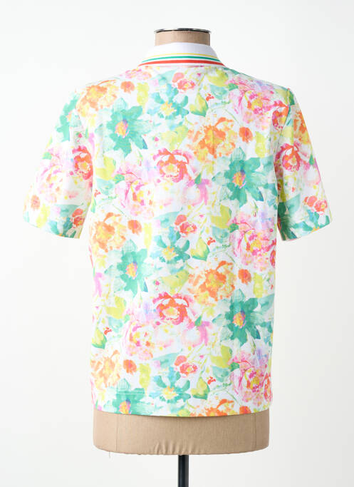 Polo stretch manches courtes blanc JOY OF LIFE femme