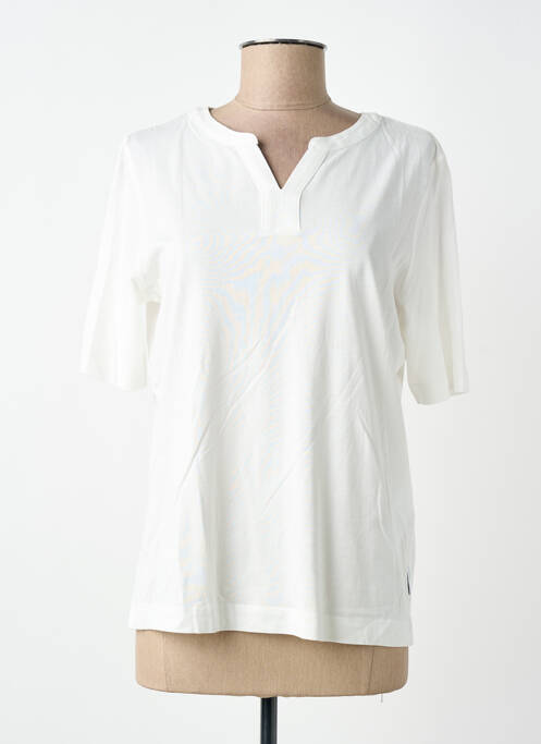 T-shirt coupe droite manches courtes blanc CECIL femme