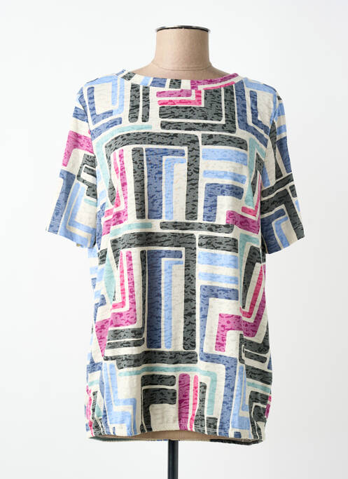 T-shirt stretch manches courtes bleu CECIL femme