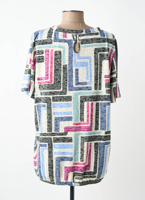 T-shirt stretch manches courtes bleu CECIL femme