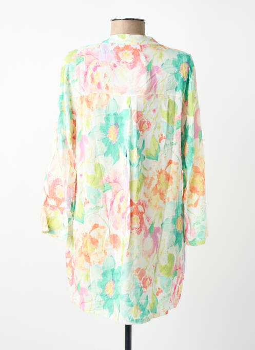 Tunique manches longues col v vert JOY OF LIFE femme