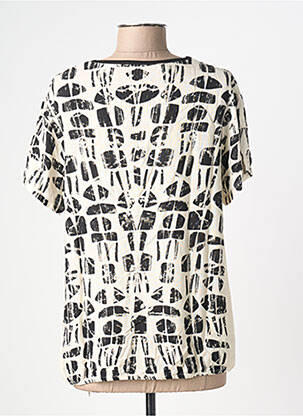 T-shirt imprimé fantaisie manches courtes beige KALISSON femme