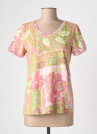 T-shirt imprimé fantaisie manches courtes rose AGATHE & LOUISE femme