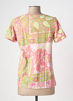 T-shirt imprimé fantaisie manches courtes rose AGATHE & LOUISE femme