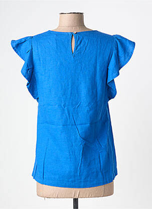 Top manches courtes manches courtes bleu ÉTYMOLOGIE femme