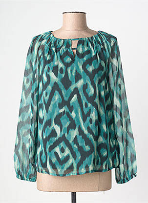 Blouse imprimé fantaisie manches longues vert STREET ONE femme