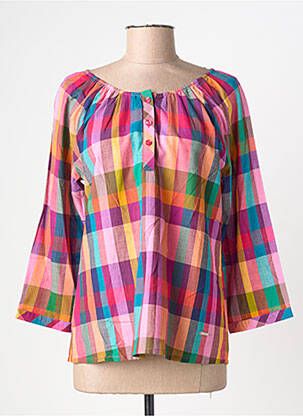 Blouse col rond manches longues violet AGATHE & LOUISE femme