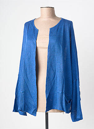 Gilet manches longues manches longues bleu A.POIL femme