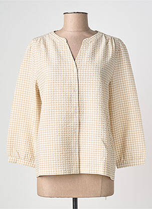 Chemisier coupe droite manches longues beige STREET ONE femme