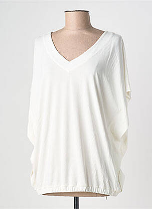 Top manches courtes manches courtes blanc CECIL femme