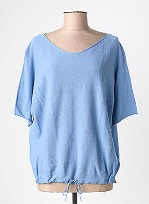Top manches courtes manches courtes bleu OUI femme