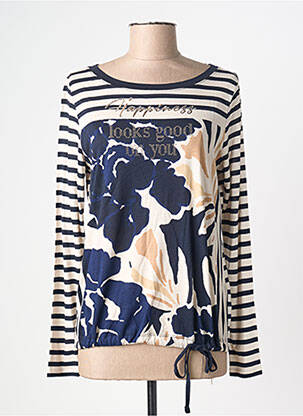 T-shirt coupe droite manches longues bleu BETTY BARCLAY femme