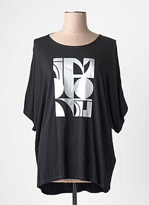 T-shirt manches 3/4 manches 3/4 noir CISO femme