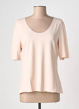 T-shirt stretch manches courtes rose OUI femme