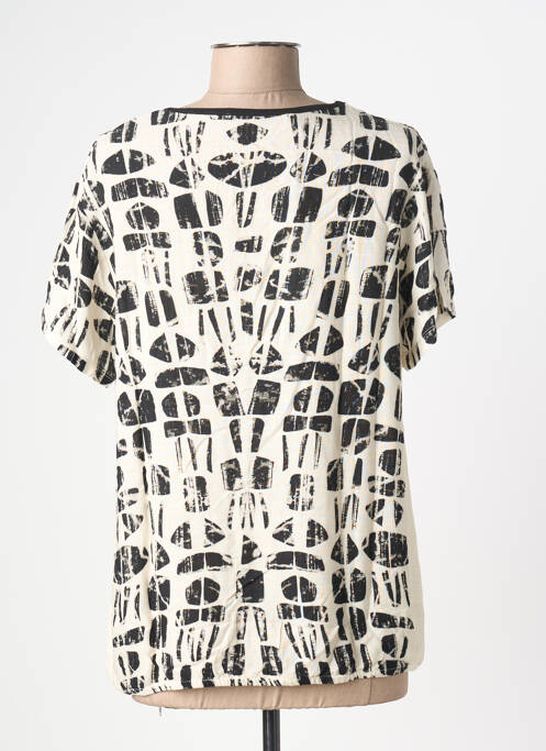T-shirt imprimé fantaisie manches courtes beige KALISSON femme