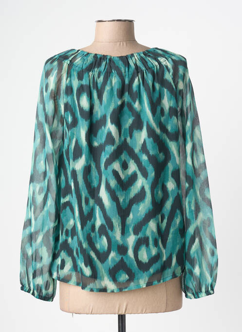 Blouse imprimé fantaisie manches longues vert STREET ONE femme
