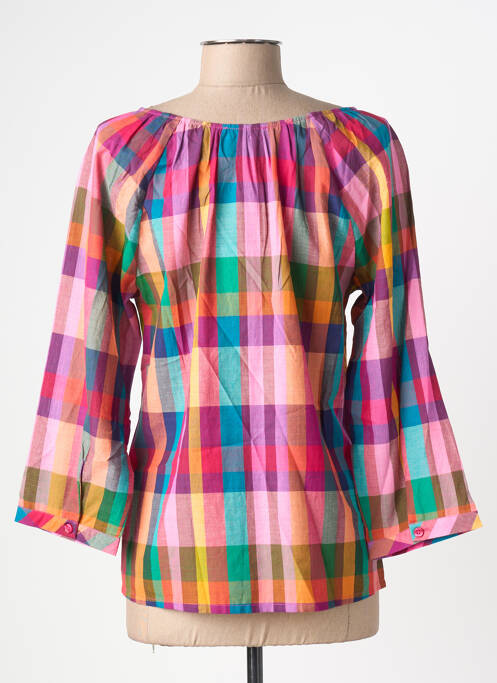 Blouse col rond manches longues violet AGATHE & LOUISE femme