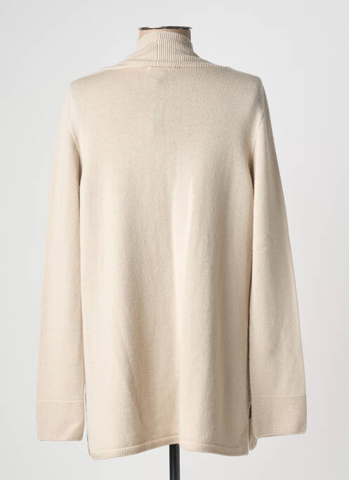 Gilet manches longues manches longues beige ANNA & GABRI femme