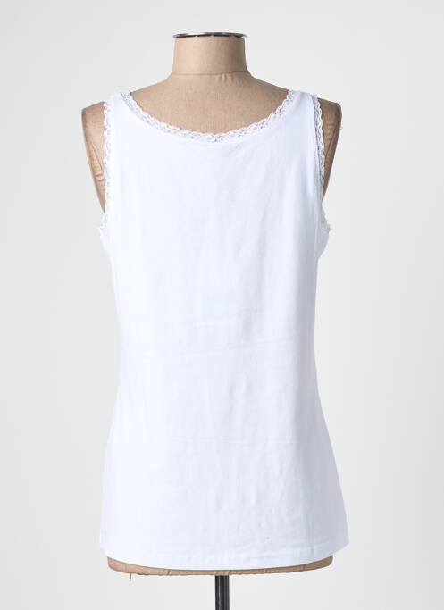 Débardeur stretch sans manche blanc CISO femme