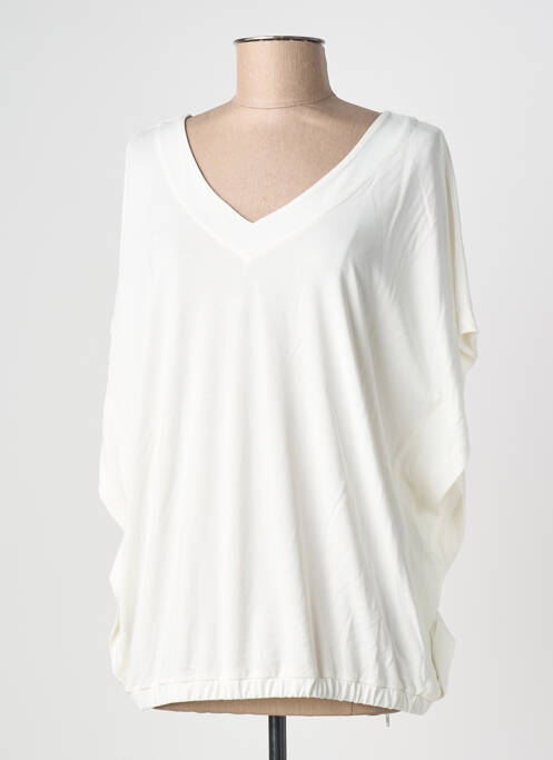 Top manches courtes manches courtes blanc CECIL femme